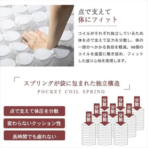 ポケットコイル本革ソファ 2P PLSF-2 全2色【プラザセレクト】_9