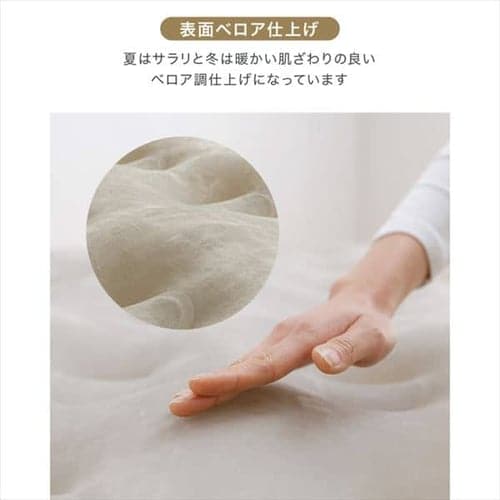 IRIS OHYAMA 電動ポンプ式エアーベッド セミダブル アイボリー エアーベッド 電動ポンプ内蔵 収納バッグ付き シングル