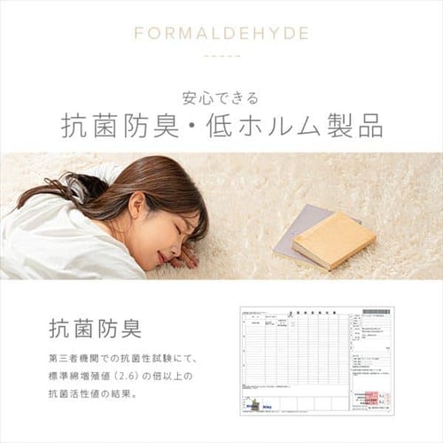 ラグ シャギー 130×185cm SGR-1318 ベージュ 7181041 │アイリス