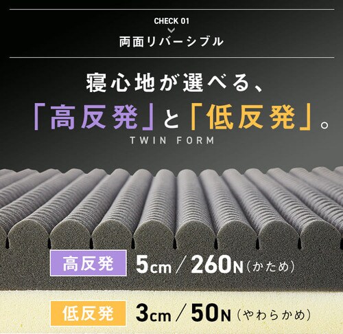 昭和西川 ツインフォームマットレス シングルサイズ 2228900201305 【プラザセレクト】  7184334│アイリスプラザ│アイリスオーヤマ公式通販サイト