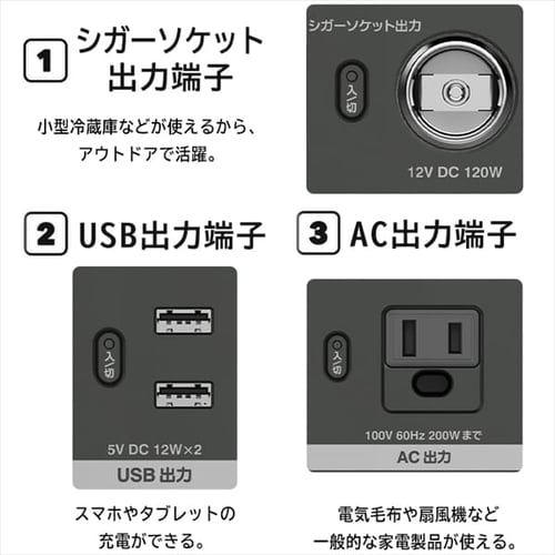 JVCケンウッド ポータブル電源 BN-RB37 【プラザセレクト】