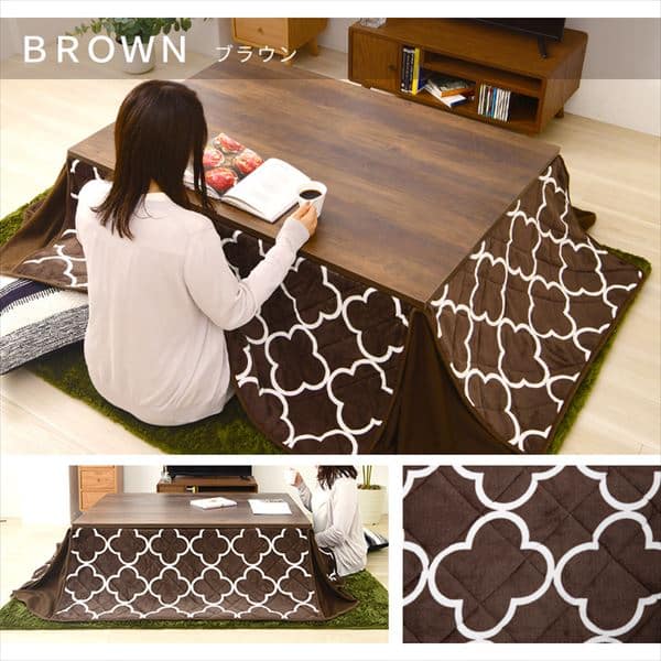 新ヴィンテージコタツ 120×80cm 布団セット SJ-K10-IR 全2色【プラザセレクト】