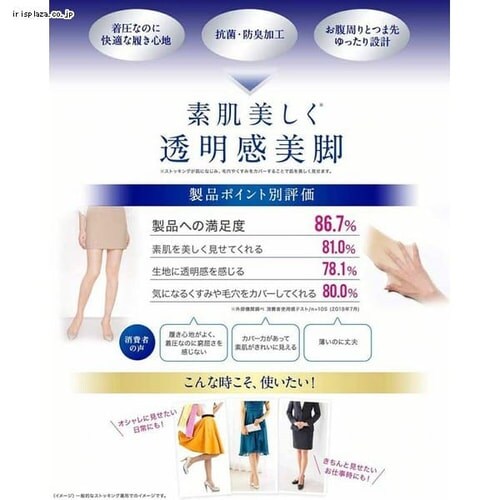 【メール便】メディキュット ヌーディーマジック ライトベージュ L-LL 【代引き不可】_4