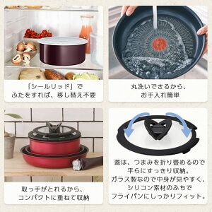 フライパン 6点セット T-fal ガス火専用 インジニオ・ネオ