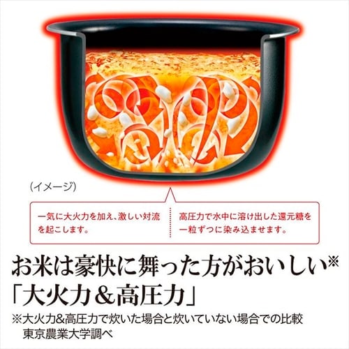 象印 炊飯器 圧力IH 5.5合炊き 極め炊き NW-JE10-BA ブラック