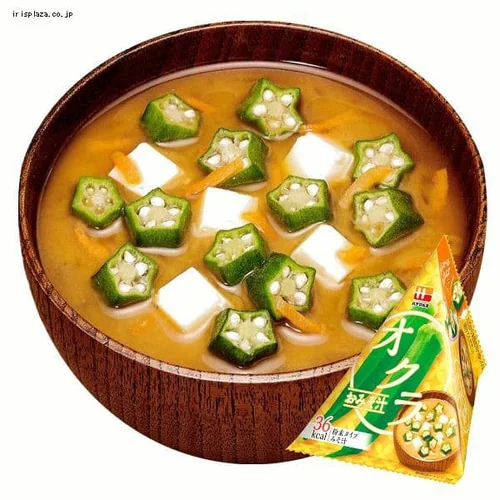 【10包】新三角パックごちそう具材 おみそ汁 オクラ_2