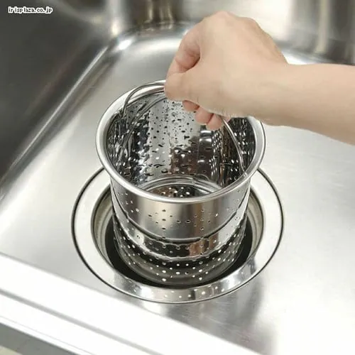 抗菌ステンレス排水口ゴミ受け(深型) 30498 _2