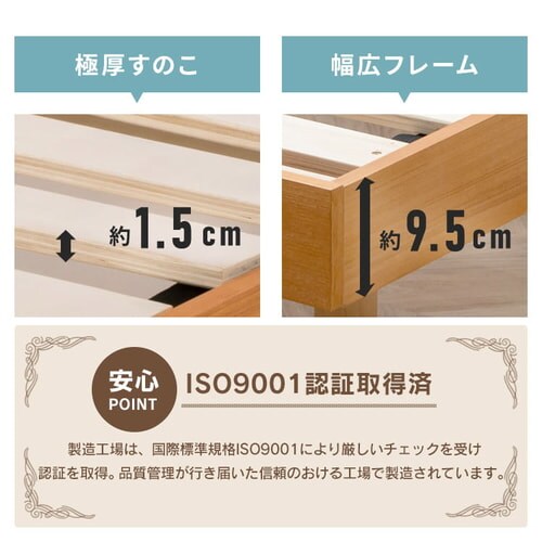 USB コンセント 棚付きベッド ボンネルコイルマットレスセット ダブル ウォルナット+マットレス白【プラザセレクト】 7213206  │アイリスプラザ│アイリスオーヤマ公式通販サイト