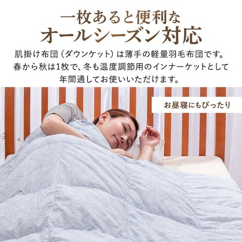 昭和西川 ダウンケット WDD50%レーヨン FF2208P 全2色【プラザセレクト】_11