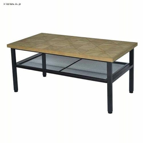 【美品】Kaleido センターテーブル KACT-90 天然木×アイアン KALEIDO センターテーブル KACT-90 【代引き不可】 7214695│アイリス