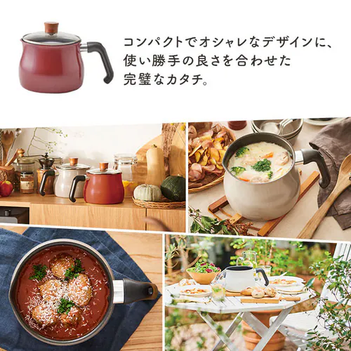 和平フレイズ 和平フレイズ マルチポット M 14cm 2.2L (1〜2人用) IH対応 ふっ素樹脂加工 トゥーメイ ドルチェ RB-1255 ホワイト_17