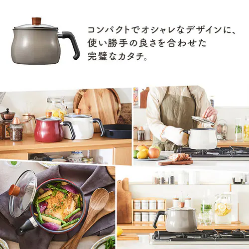 和平フレイズ 和平フレイズ マルチポット L 16cm 3L IH対応 ふっ素樹脂加工 トゥーメイ ドルチェ RB-1254 レッド_17