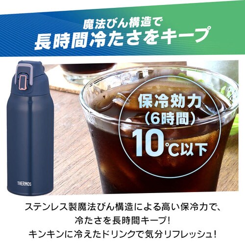 サーモス サーモス 真空断熱スポーツボトル 0.8L FHT-802F BKV 全3色【プラザセレクト】_5