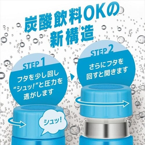 サーモス サーモス 保冷炭酸飲料ボトル 0.5L FJK-500 LB ライトブルー【プラザセレクト】 7248565  │アイリスプラザ│アイリスオーヤマ公式通販サイト