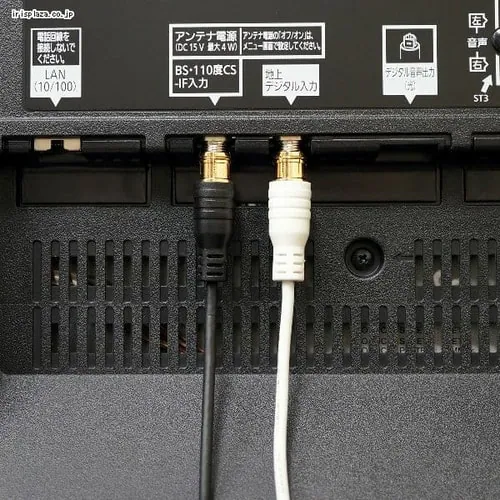 アンテナケーブル 3m L字差込/差込式 極細 4K/8K対応 HAT30-107LPWH【代引き不可】_2