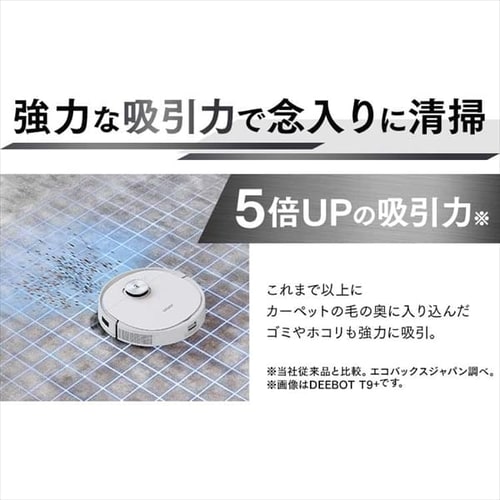 DEEBOT N8Pro ホワイト DLN11-11 【プラザセレクト】 7249551│アイリスプラザ│アイリスオーヤマ公式通販サイト
