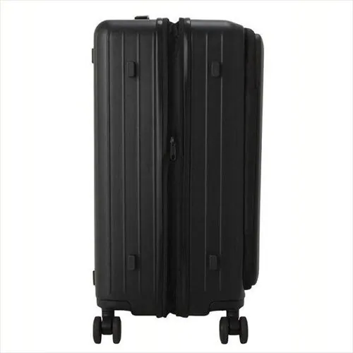 スーツケース Mサイズ 68〜75L 4〜5泊 ダブルキャスター 拡張機能付き TIERRAL TOMARU TTMR*09002 ブラック_5