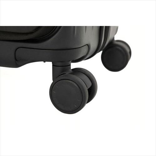 スーツケース Mサイズ 68〜75L 4〜5泊 ダブルキャスター 拡張機能付き TIERRAL TOMARU TTMR*09002 ブラック_7