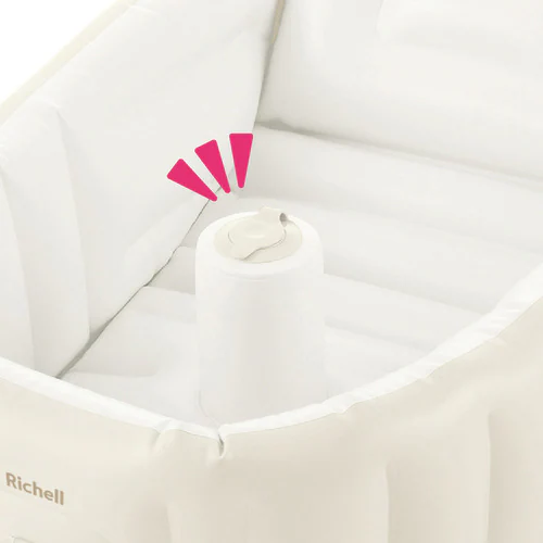 リッチェル ふかふか ベビーバスプラスK ベージュ 120392 【プラザセレクト】_5