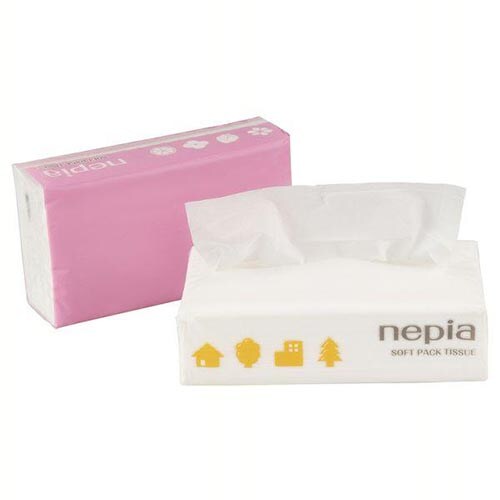 nepia ボックスティッシュ 5個×18(90箱) 90パック】 ネピア ティッシュ ソフトパック 400枚 (200組) 5