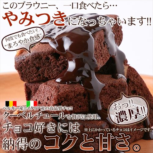 お徳用】高級チョコブラウニーどっさり1kg 7255813│アイリス