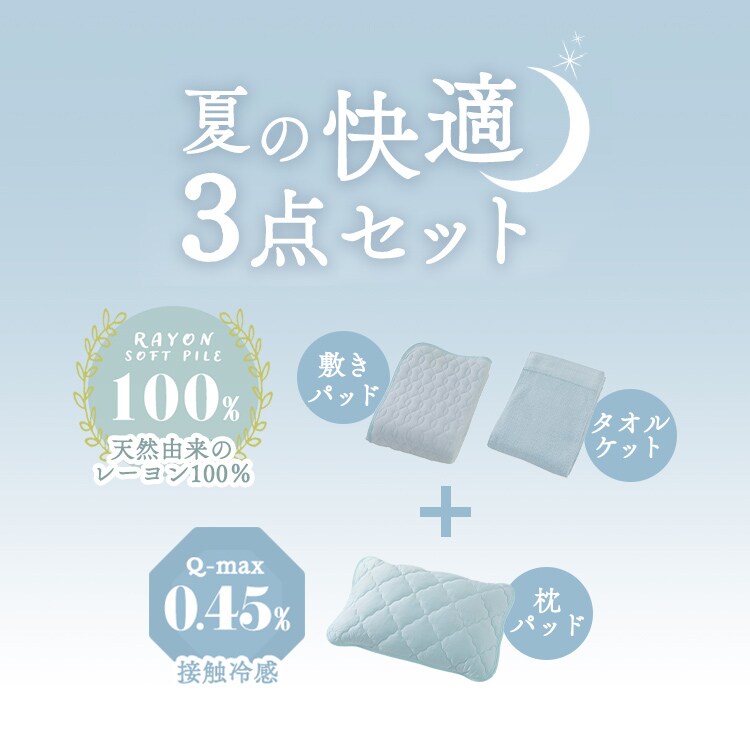枕カバー 2枚組 夏用 接触冷感 Q-max0.45 吸湿速乾 抗菌防臭