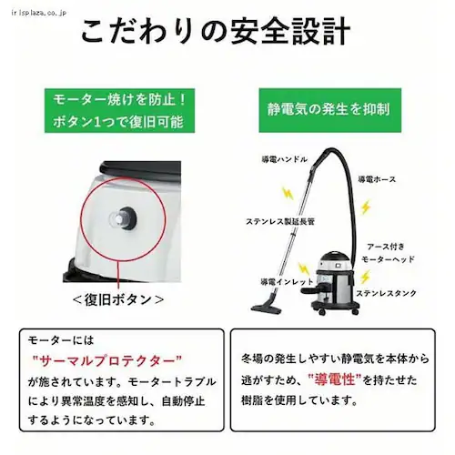 CLEAN SELECT 乾湿両用掃除機 シルバー/ブラック/グレー_5