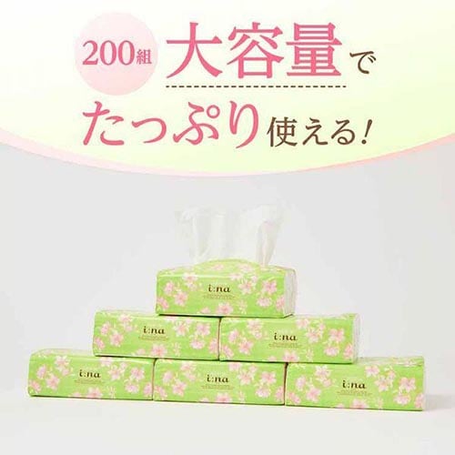 TANOSEE ソフトパックティッシュ Leaf Line