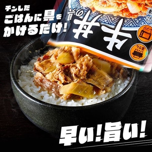 吉野家 冷凍牛丼の具 120g 30食セット パックご飯 180g×40パック