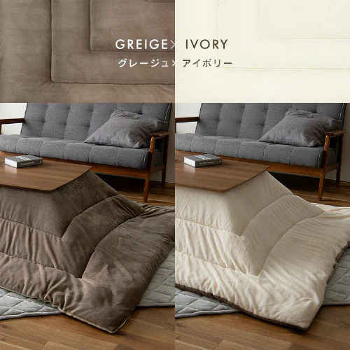 こたつ 本体 120×80p 長方形 丸脚デザイン 木目調 ブラウン_16