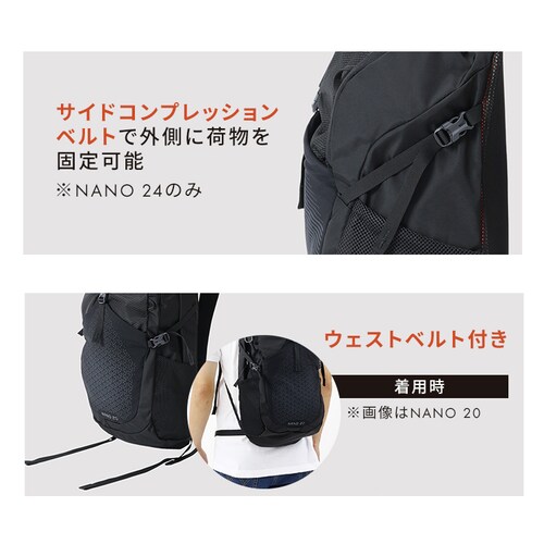 y60OFFN[|zzzobNpbN 20L GREGORY OS[ bN rWlX NANO 20 OBSIDIAN BLACK 1114990413_7