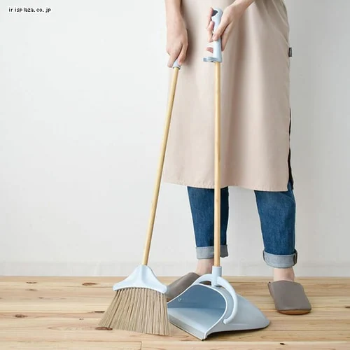 ほうき ちりとりセット klocka ブルーム&ダストパン A598PK ピンク_2