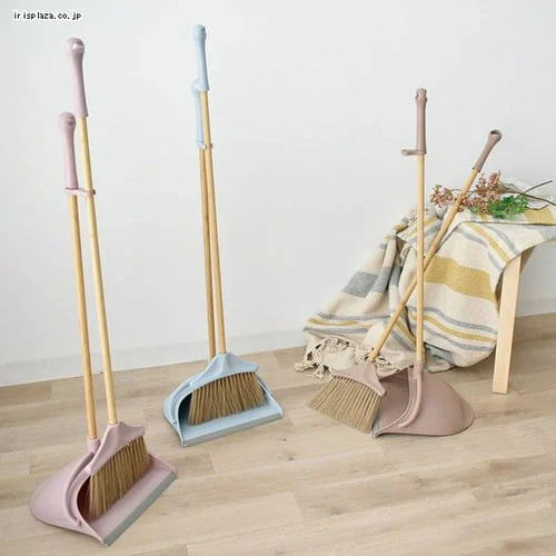 ほうき ちりとりセット klocka ブルーム&ダストパン A598PK ピンク_3