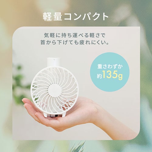 ハンディファン 折りたたみ USB充電 ホワイト 7263850│アイリス