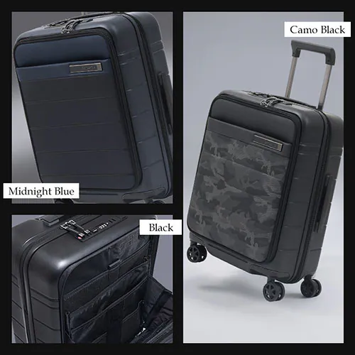 スーツケース サムソナイト 41〜48L 1〜3泊 ダブルキャスター 拡張機能付き NEOPOD スピナ EXP 55/20 ブラック_3