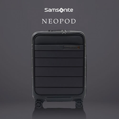 スーツケース サムソナイト 41〜48L 1〜3泊 ダブルキャスター 拡張機能付き NEOPOD スピナ EXP 55/20 ブラック_12