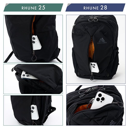 60％OFFクーポン配布中】Gregory RHUNE 25 CARBON BLACK RHUNE
