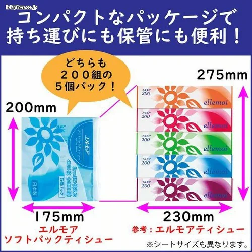 �G�����A �y18�Z�b�g�z �\�t�g�p�b�N �e�B�V���[ 200W 5P _3