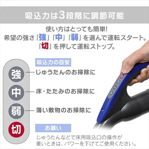 VERSOS 掃除機 キャニスタークリーナー 紙パック式 VS-5930 ブルー_2