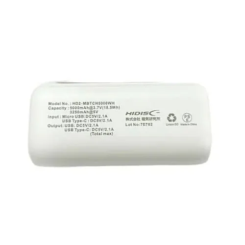 TypeCo͑Ή 5000mAh fW^\ oCobe[ HD2-MBTCH5000WH zCgyvUZNgz_4