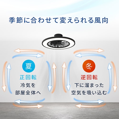 LED シーリングファンライト 10畳 調光 調色 リモコン付き 1年