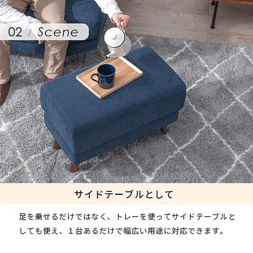 オットマン ブライト ダークグレー【時間指定不可】【プラザセレクト】【代引き不可】_9