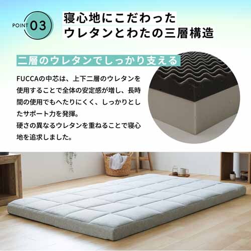 Fucca ӂƂ񉮂}bgX O[ 12cm N2407M12S-GY VO_10
