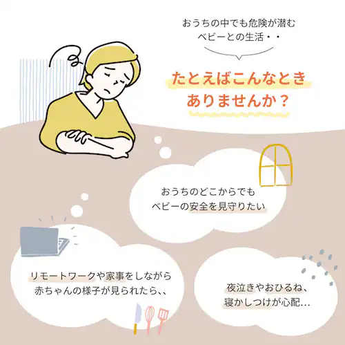 KISSBABY ベビーモニター ワイヤレス カメラ ワイヤレスベビーモニターmi・te・te 1750204077 【プラザセレクト】_3