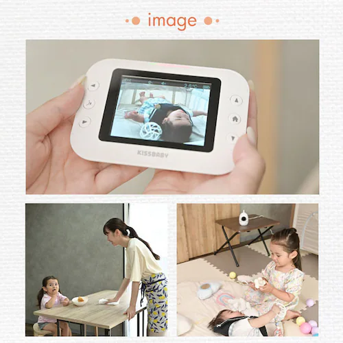 KISSBABY ベビーモニター ワイヤレス カメラ ワイヤレスベビーモニターmi・te・te 1750204077 【プラザセレクト】_12