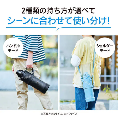 水筒 1000ml 象印 スポーツボトル SD-HB10 シームレスせん 大容量 こども 熱中症対策 ブラック【プラザセレクト】_8