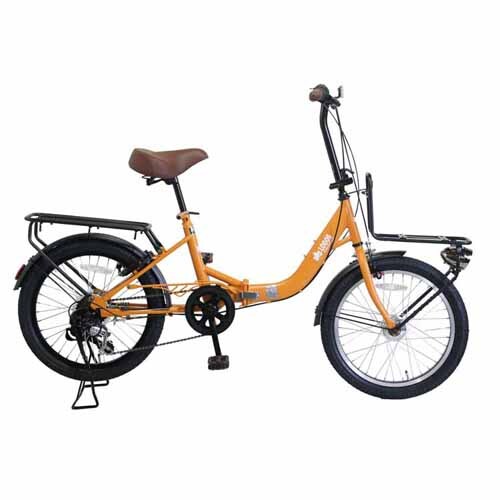 PELTECH LOGOS（ロゴス）20型折り畳み自転車 前後キャリア付き