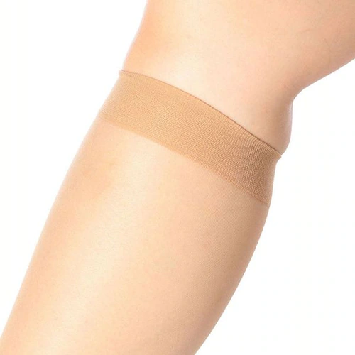 福助 美しく心地いい 伝線しにくい 無地 ストッキング ひざ下丈 口ゴムゆったり ノンラン設計 22〜25cm 340-1111 サワーベージュ(017)【プラザセレクト】_10