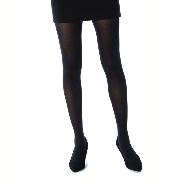 福助 毛玉になりにくい 無地 タイツ 80デニール しっとりダブル保湿