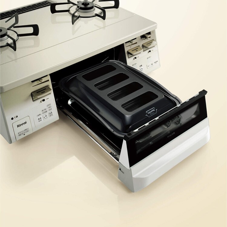 111319 Rinnai ガスコンロ KG66VTW-R LPG CREAM 【公式通販】